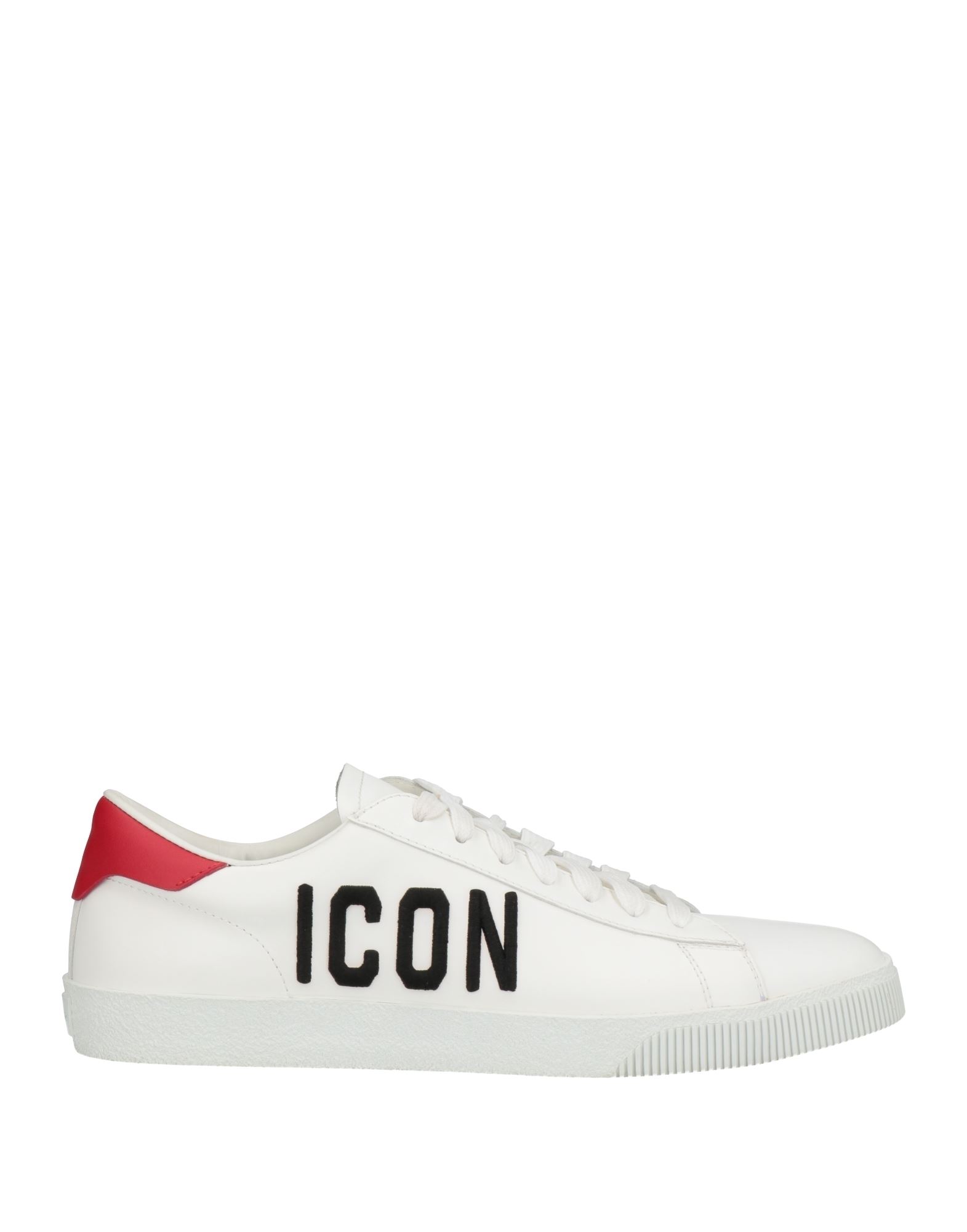 Dsquared2 Man Sneakers White Size 9 Soft Leather In White