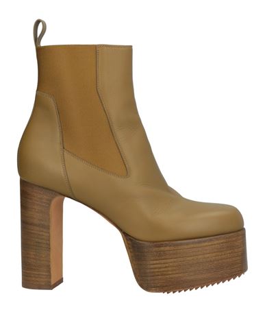 Rick Owens Woman Ankle Boots Ocher Size 6 Soft Leather In Yellow