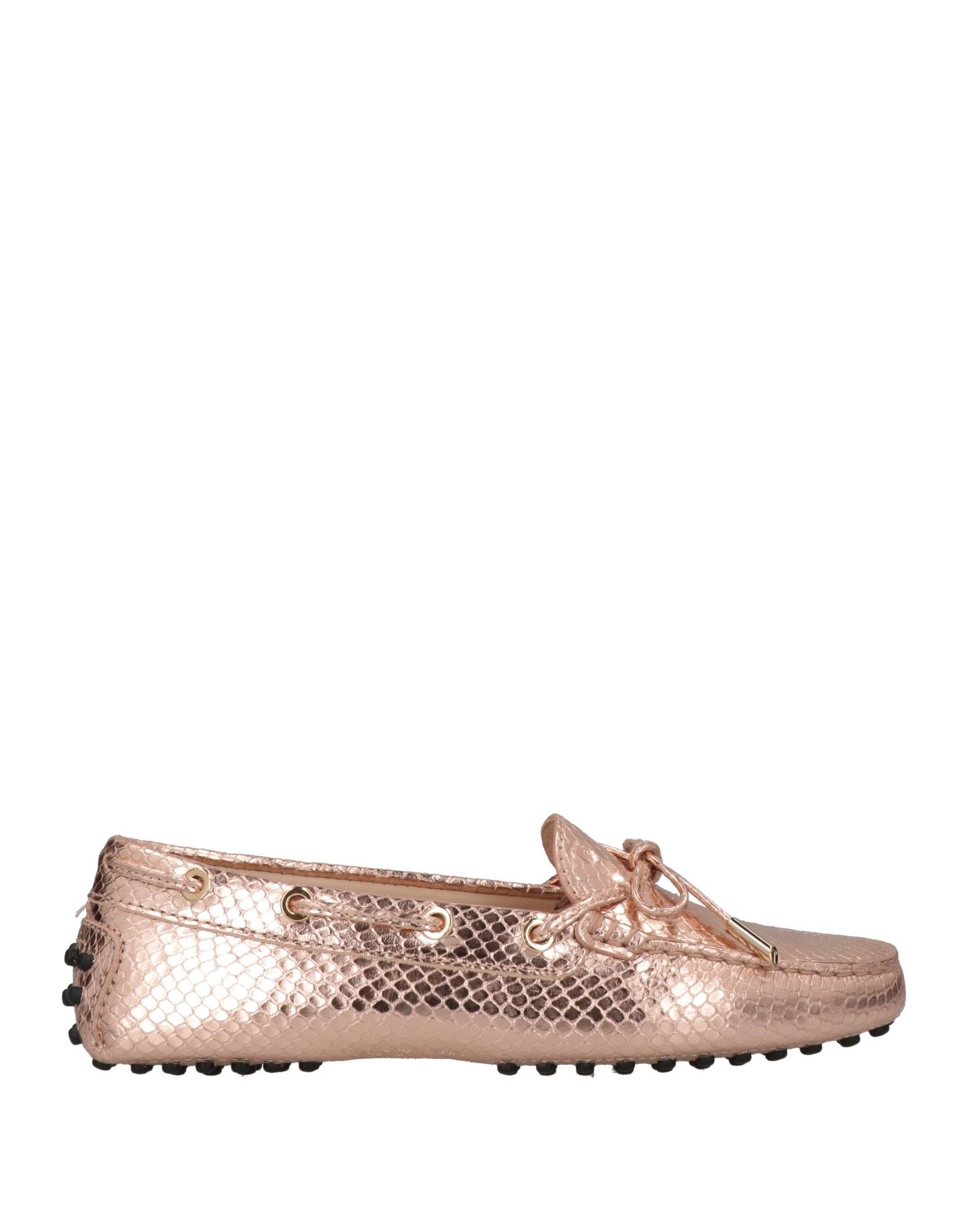 Tod's Woman Loafers Light Pink Size 6 Soft Leather