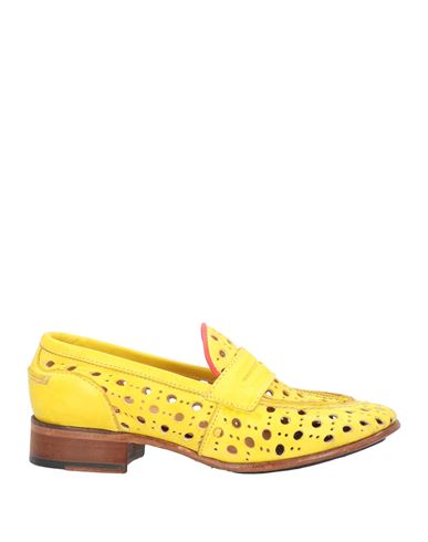 Jp/david Woman Loafers Yellow Size 6 Soft Leather
