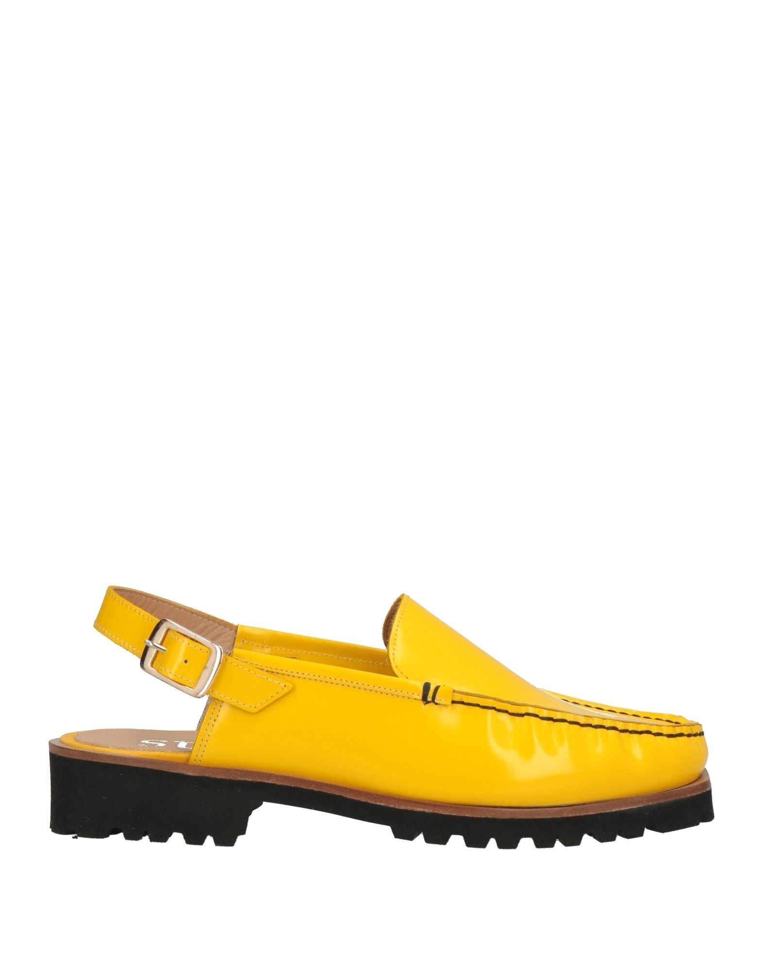 Stiù Woman Mules & Clogs Yellow Size 5 Soft Leather