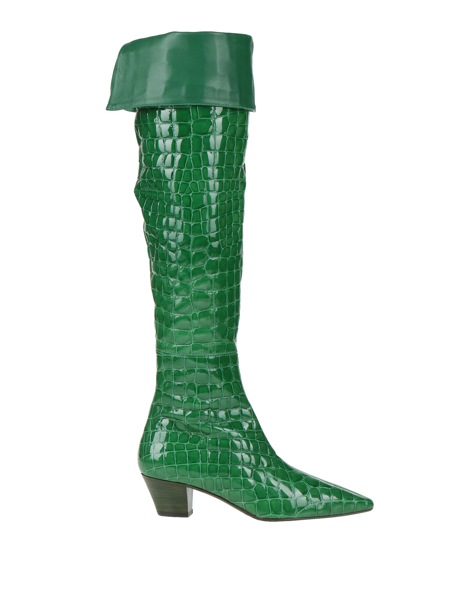 Aquazzura Knee Boots In Green