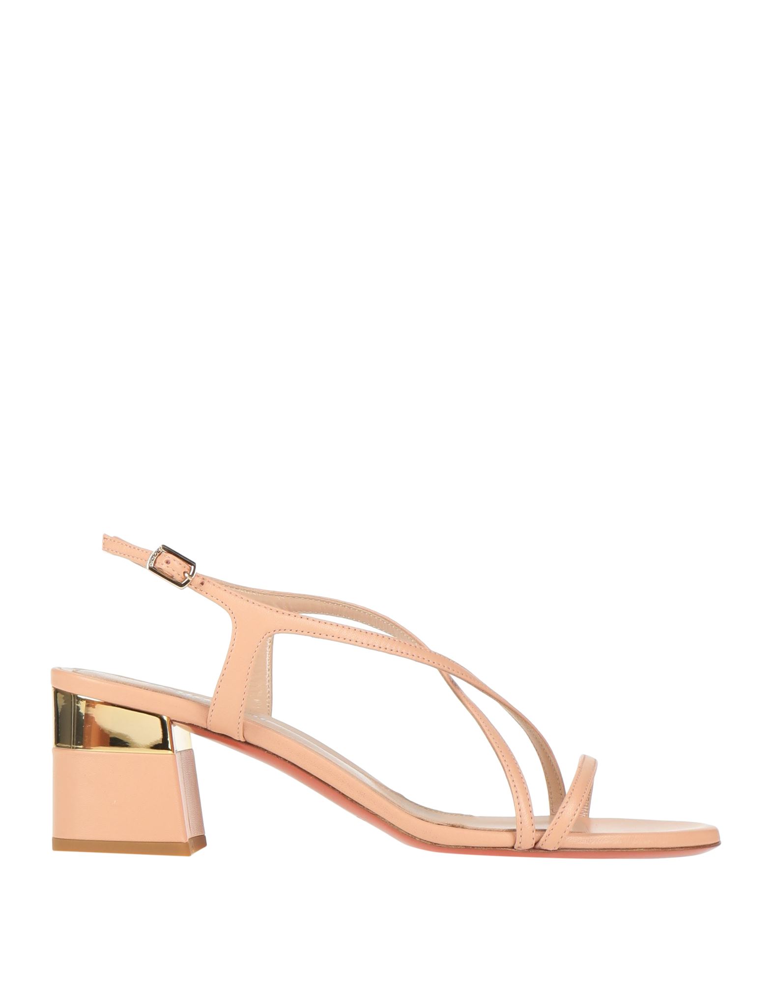 Shop Baldinini Woman Sandals Light Pink Size 6.5 Soft Leather