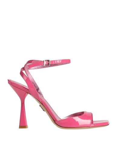 Sergio Levantesi Woman Sandals Fuchsia Size 10 Soft Leather In Pink
