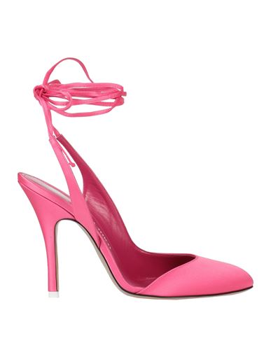 Shop Attico The  Woman Pumps Fuchsia Size 8 Textile Fibers In Pink