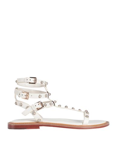 Emanuélle Vee Woman Sandals Ivory Size 8 Soft Leather In White