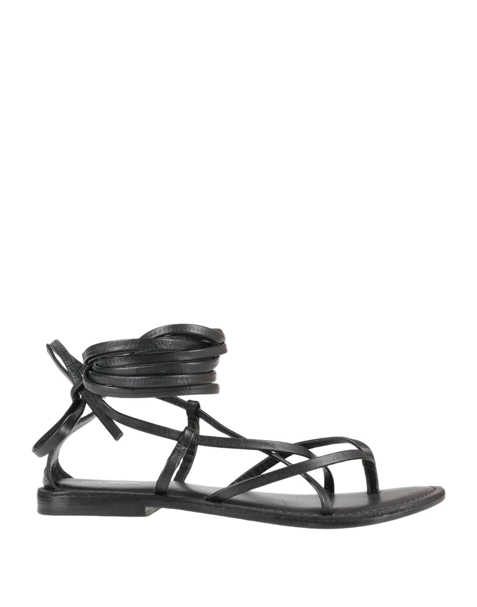 Cb Fusion Toe Strap Sandals In Black
