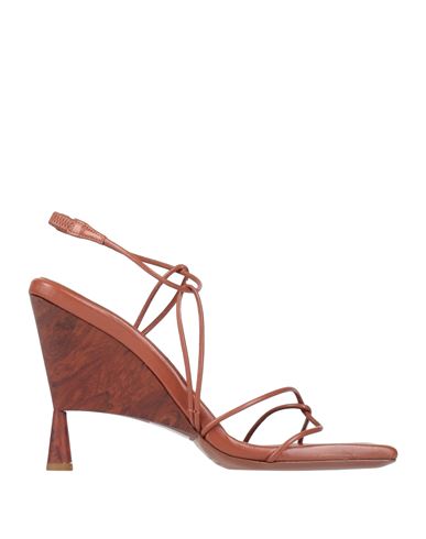 Gia Rhw Gia / Rhw Woman Sandals Rust Size 8 Soft Leather In Red