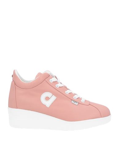 Agile By Rucoline Woman Sneakers Pastel Pink Size 6 Textile Fibers