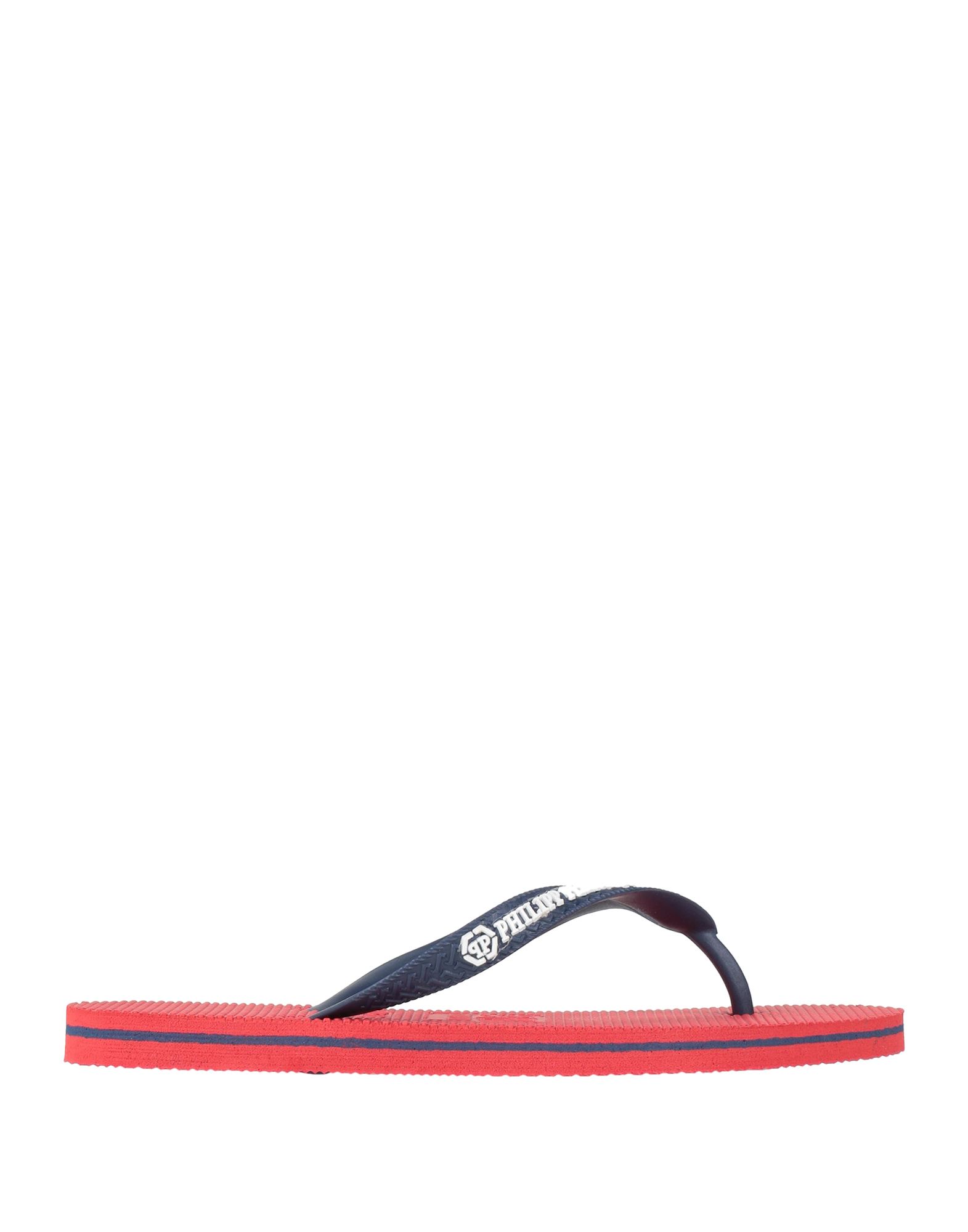 Philipp Plein Toe Strap Sandals In Navy Blue