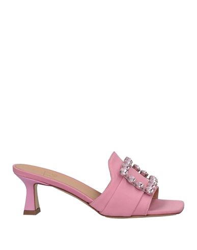 Roberto Festa Woman Sandals Pastel Pink Size 7 Textile Fibers
