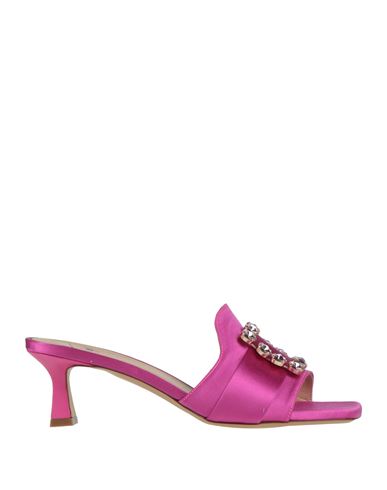 Shop Roberto Festa Woman Sandals Magenta Size 9 Textile Fibers