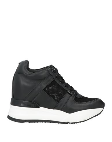 Shop Rucoline Woman Sneakers Black Size 6 Soft Leather, Textile Fibers