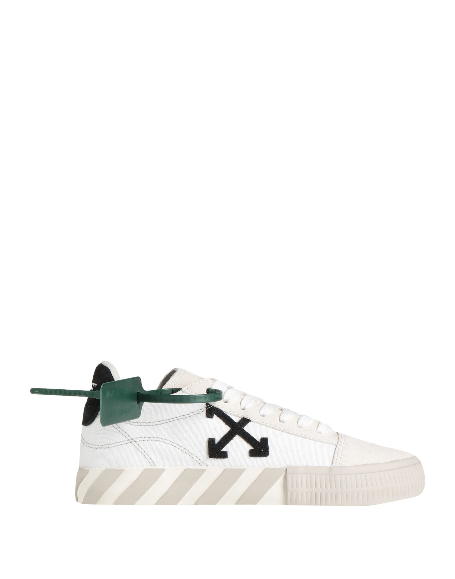 Off-white Woman Sneakers White Size 8 Soft Leather, Textile Fibers