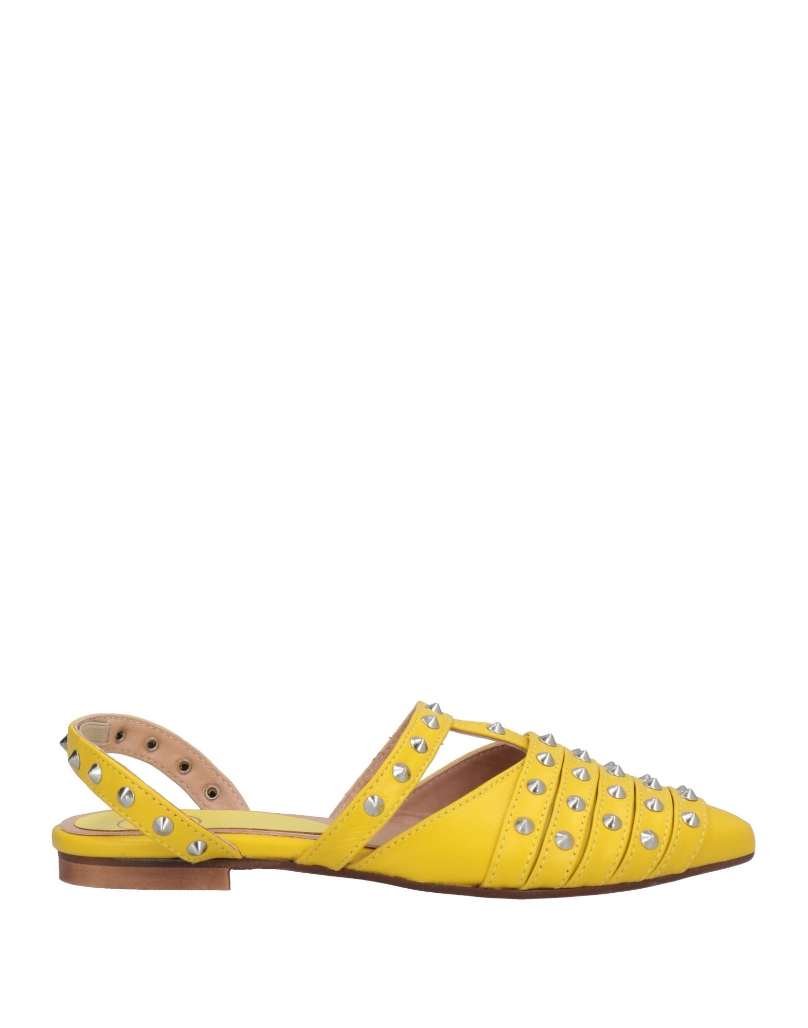 Unlace Ballet Flats In Yellow