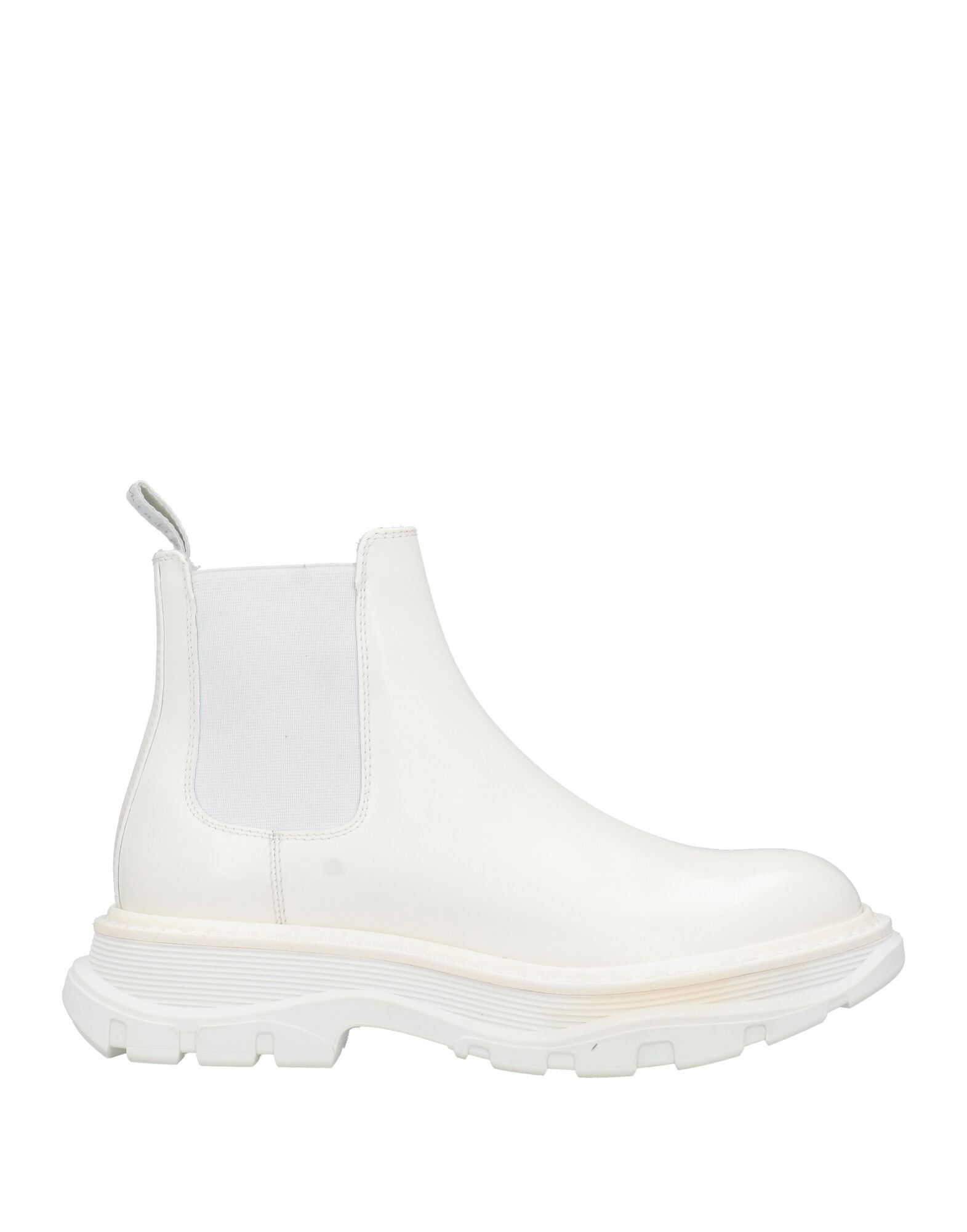 Alexander Mcqueen Leather Chunky Sole Sneakers Women In White