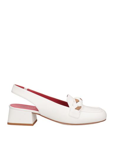 Pas De Rouge Woman Mules & Clogs White Size 9 Soft Leather