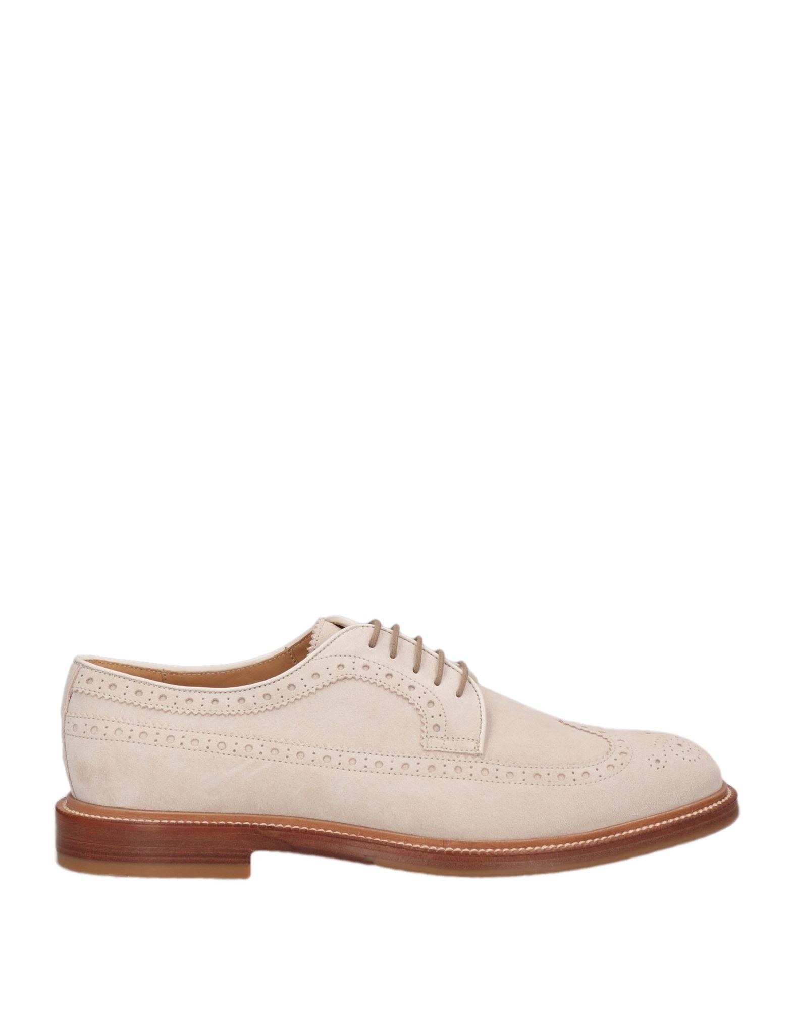 Brunello Cucinelli Lace-up Shoes In Beige