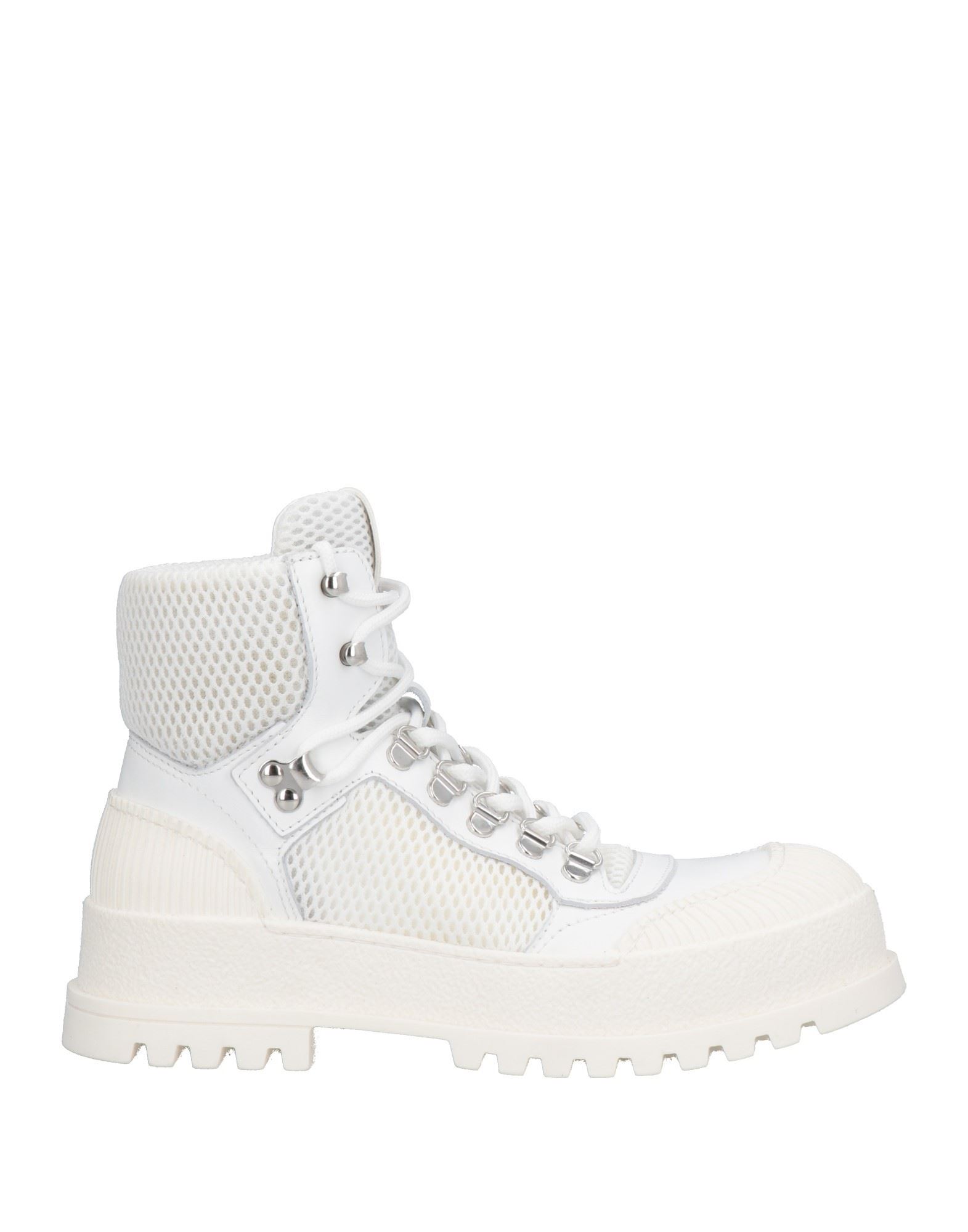 Mich E Simon Ankle Boots In White