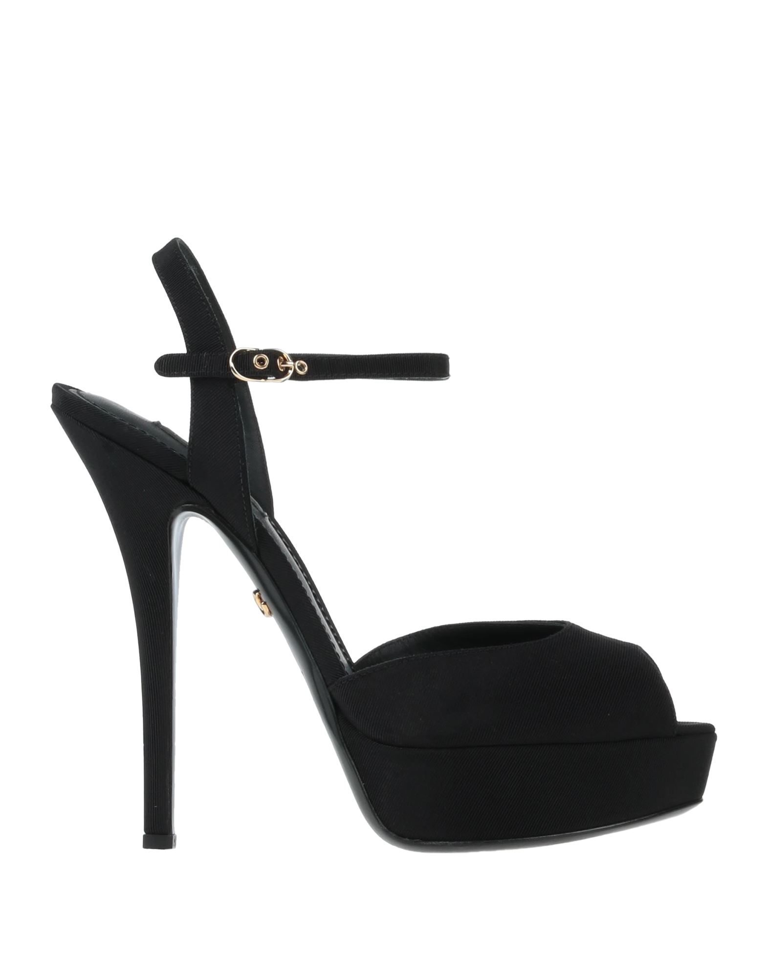 Dolce & Gabbana Woman Sandals Black Size 9.5 Textile Fibers
