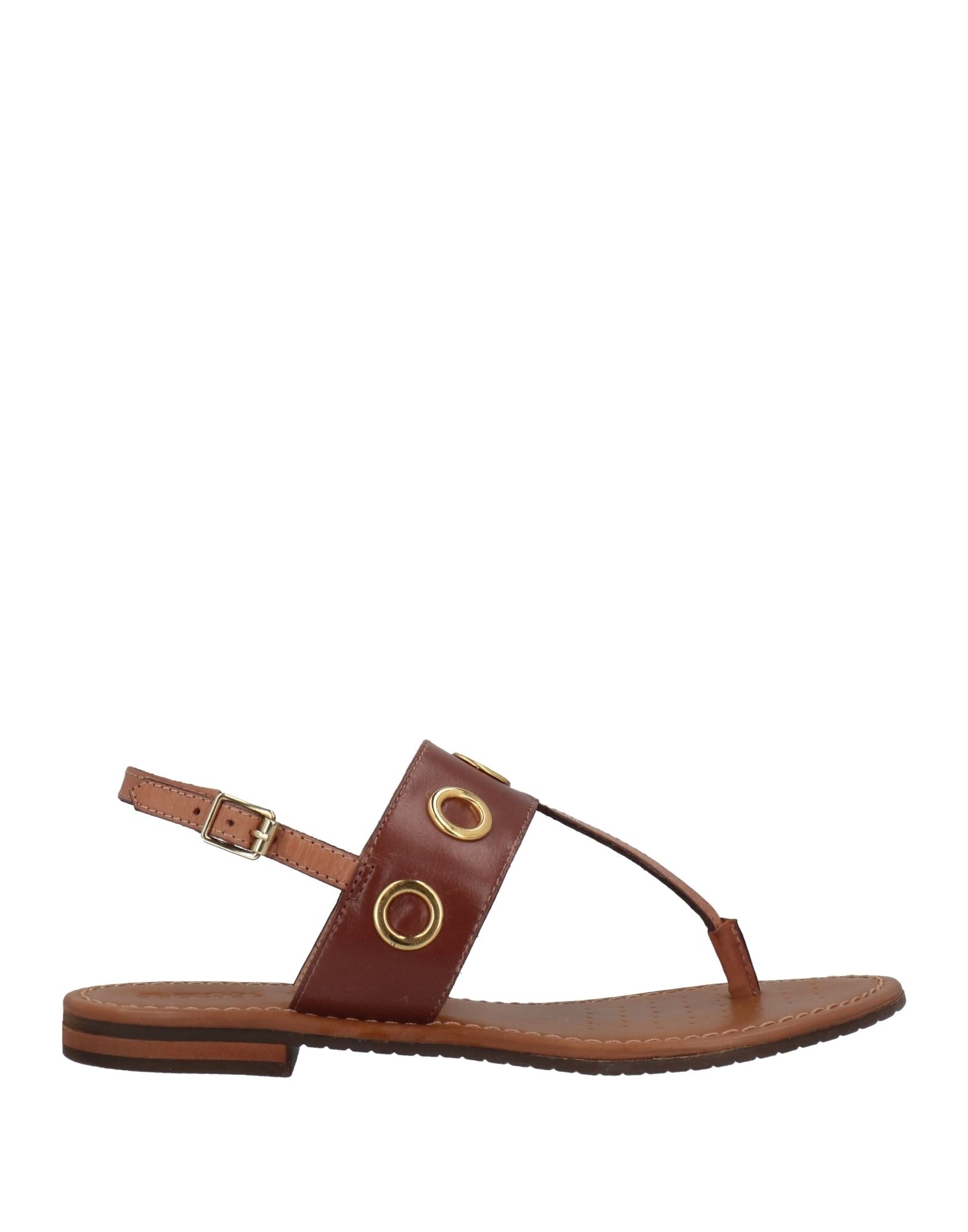 Geox Toe Strap Sandals In Brown