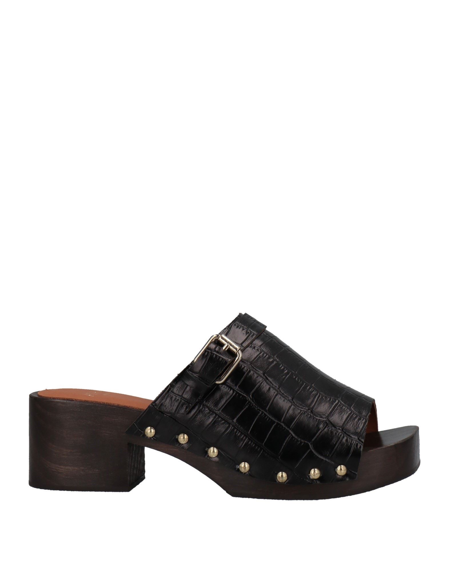 Anaki Woman Mules & Clogs Black Size 7 Soft Leather