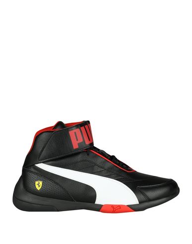 Puma X Ferrari Man Sneakers Black Size 7.5 Polyurethane, Polyester, Nylon
