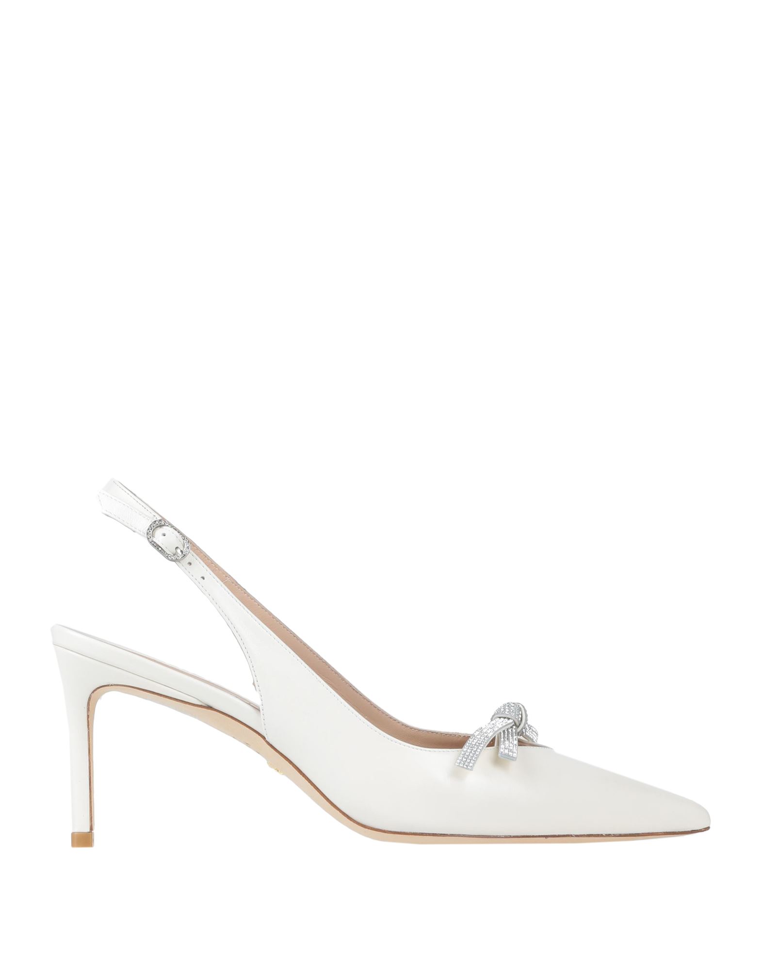 Stuart Weitzman Woman Pumps Ivory Size 8 Soft Leather In White