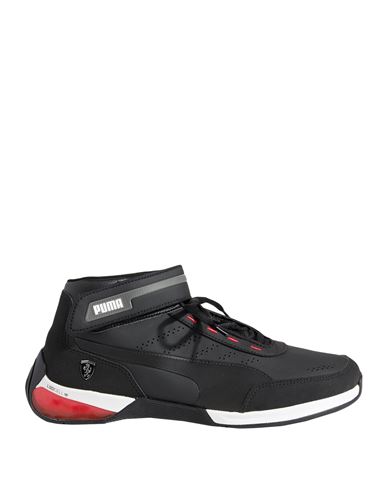 Puma X Ferrari Man Sneakers Black Size 8.5 Polyurethane, Polyester