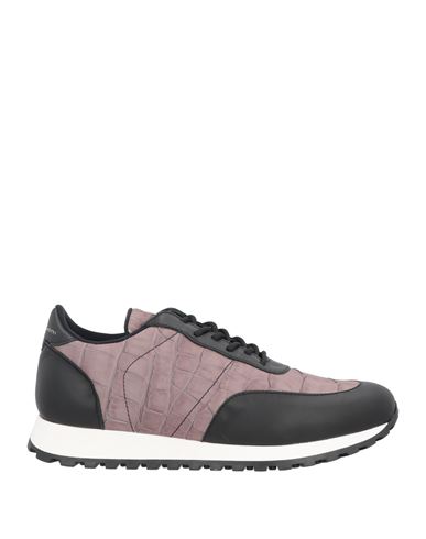 Giuseppe Zanotti Man Sneakers Dove Grey Size 12 Soft Leather