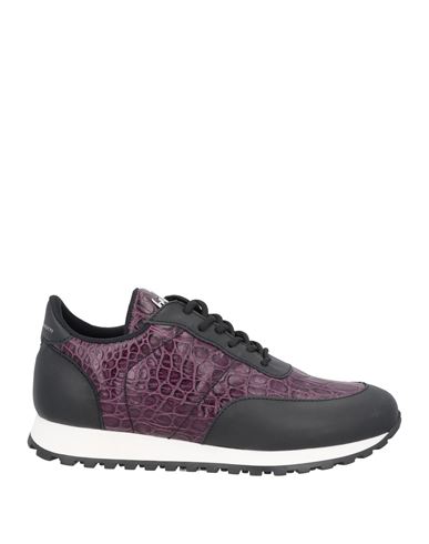 Giuseppe Zanotti Man Sneakers Purple Size 13 Soft Leather