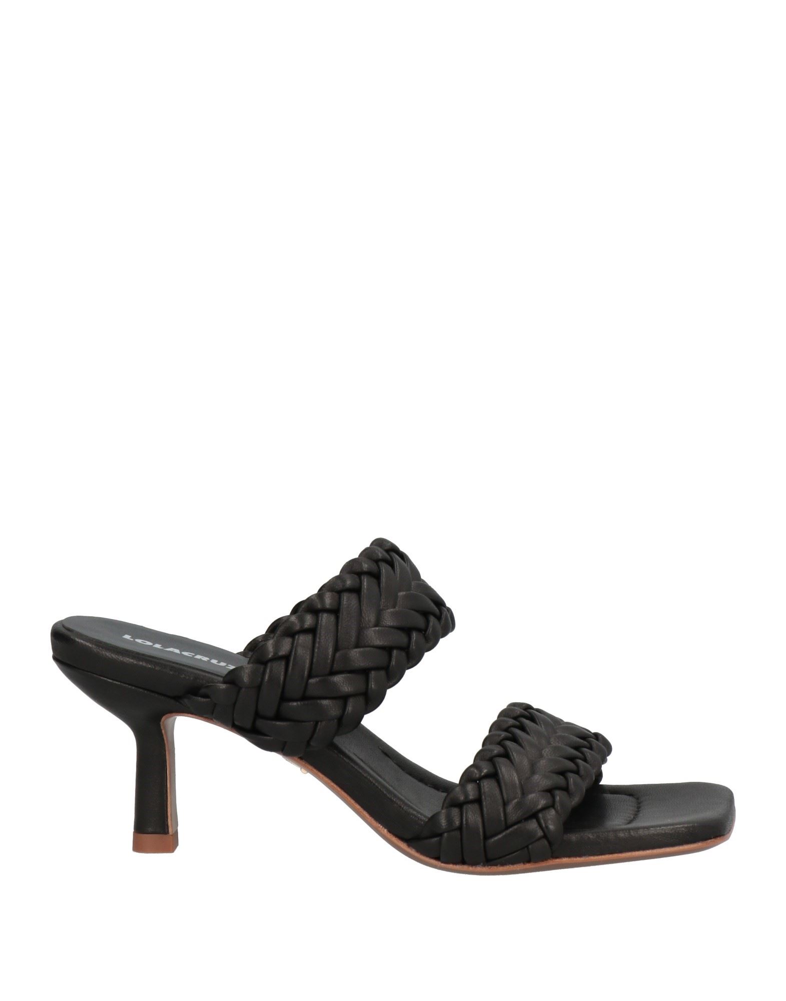 Lola Cruz Woman Sandals Black Size 11 Soft Leather