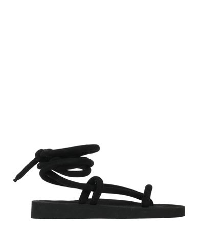 Ncub Woman Toe Strap Sandals Black Size 7 Textile Fibers