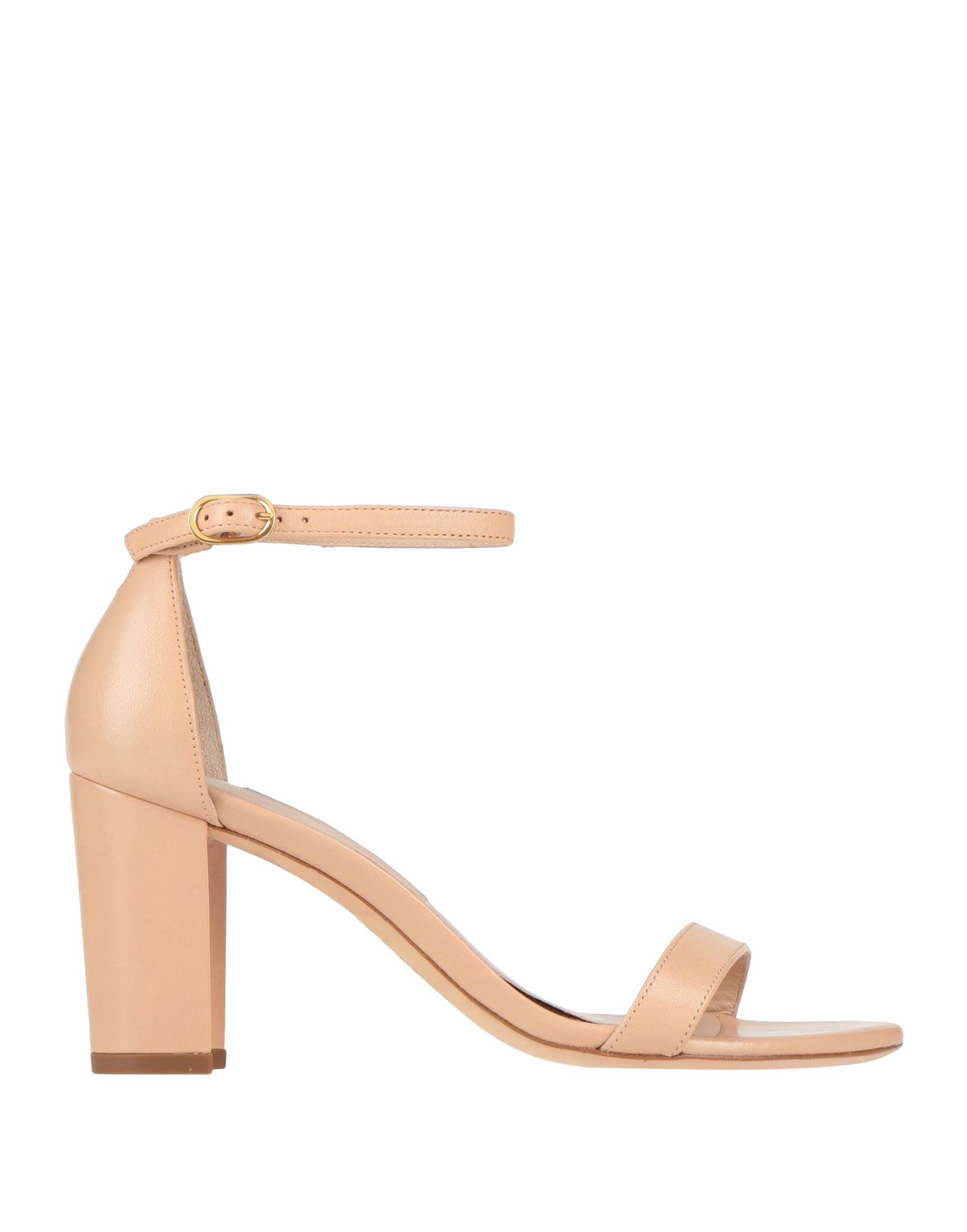 Stuart Weitzman Nudist Ii Leather Ankle-strap Sandals In Pink