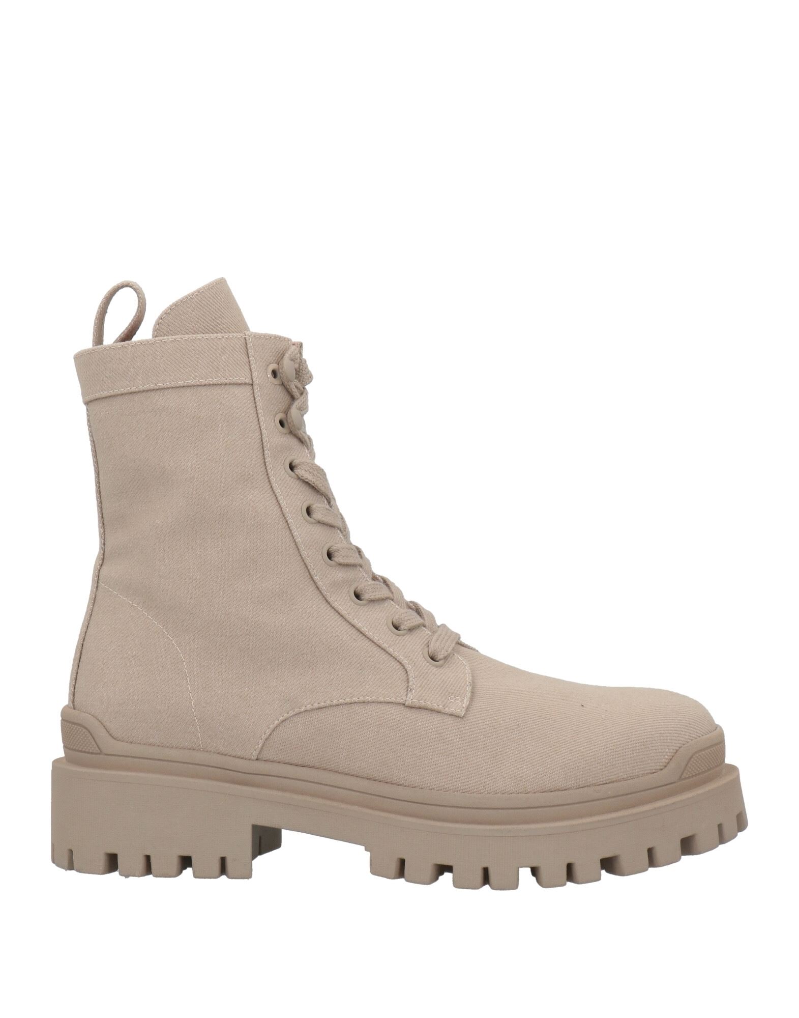 Sulcer Womens Lug Sole Moto Combat & Lace-up Boots In Sand