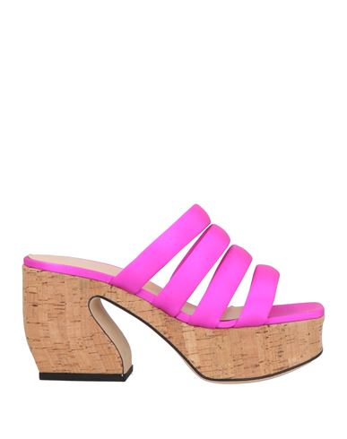 SI ROSSI BY SERGIO ROSSI SI ROSSI BY SERGIO ROSSI WOMAN MULES & CLOGS FUCHSIA SIZE 8 TEXTILE FIBERS 