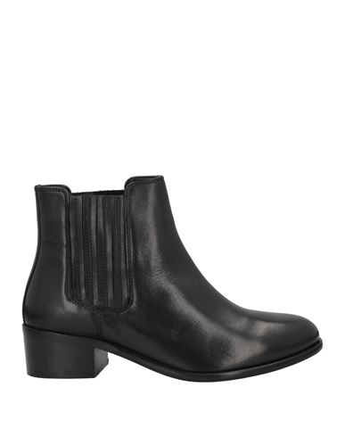 Cafènoir Woman Ankle Boots Black Size 7 Leather