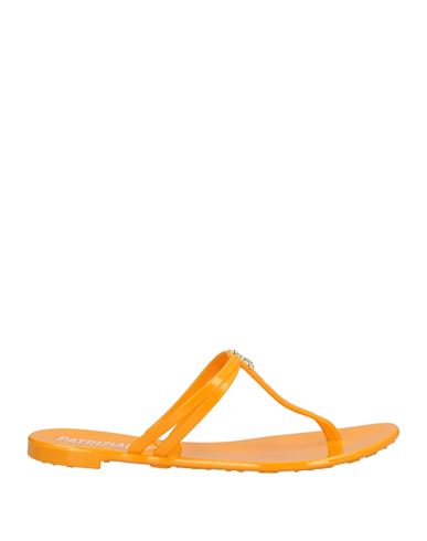 Patrizia Pepe Woman Toe Strap Sandals Ocher Size 10 Pvc - Polyvinyl Chloride In Yellow