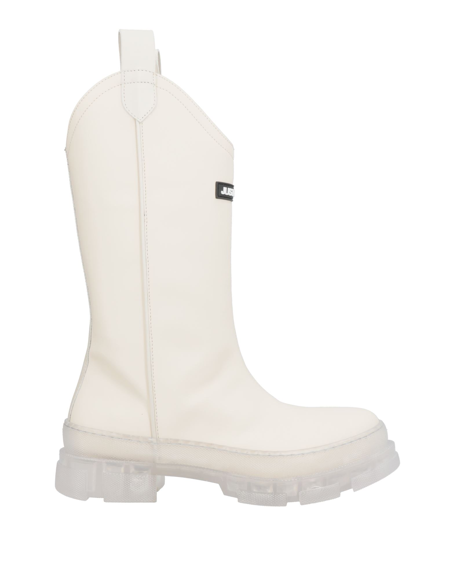Just Cavalli Knee Boots In White