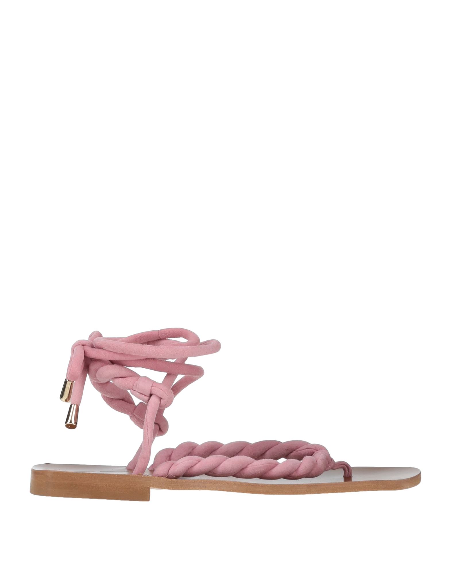Ncub Toe Strap Sandals In Pink