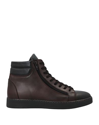 Cafènoir Man Sneakers Dark Brown Size 11 Soft Leather