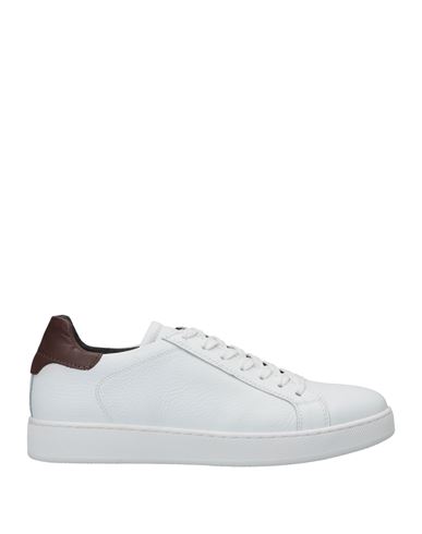 Cafènoir Man Sneakers White Size 8 Soft Leather