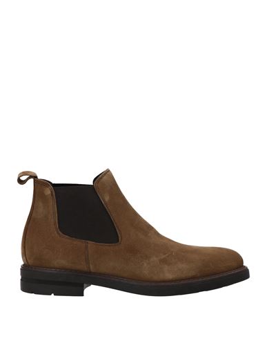 Cafènoir Man Ankle Boots Khaki Size 7 Soft Leather In Beige