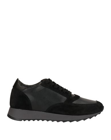 Cafènoir Man Sneakers Black Size 8 Soft Leather