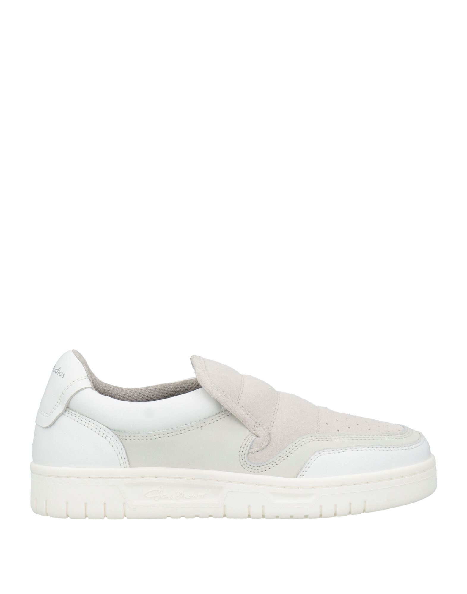 Shop Acne Studios Woman Sneakers Light Grey Size 6 Soft Leather