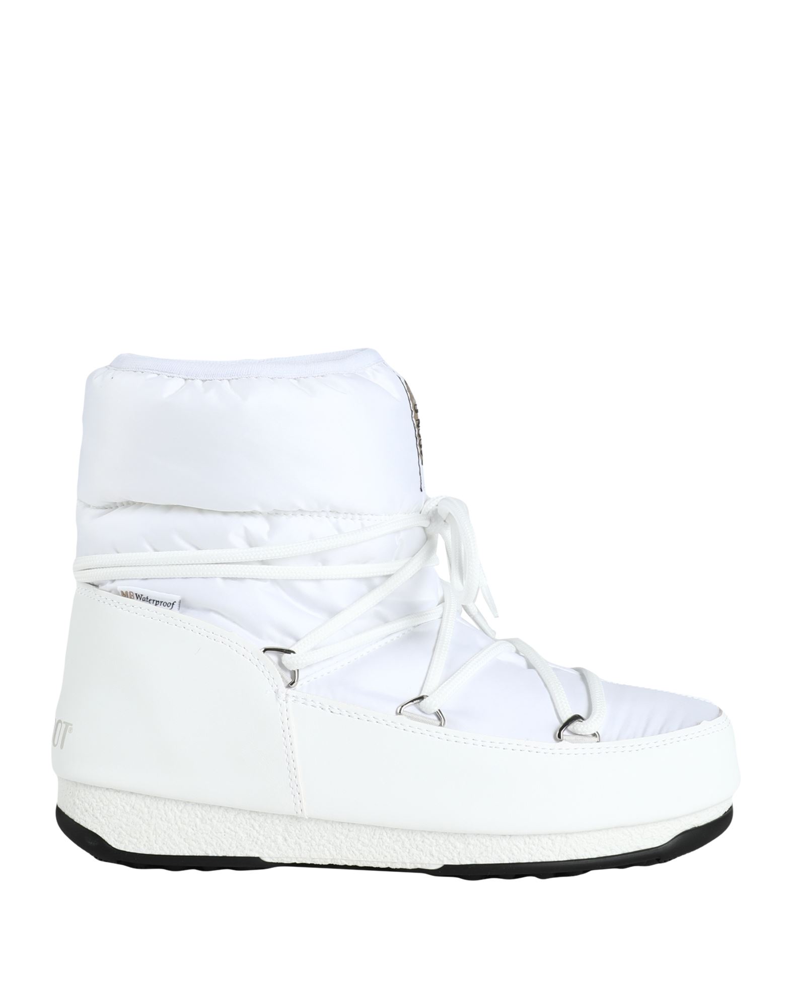 Moon Boot Low Nylon Woman Ankle Boots White Size 5.5 Textile Fibers