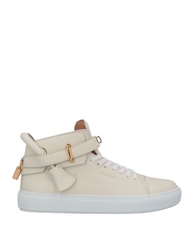Buscemi Man Sneakers White Size 12 Soft Leather