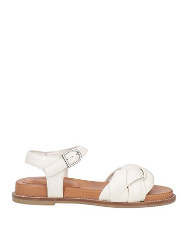 Inuovo Woman Sandals White Size 6 Soft Leather