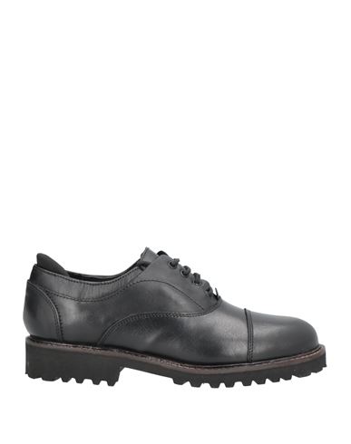 Cafènoir Woman Lace-up Shoes Black Size 6 Soft Leather