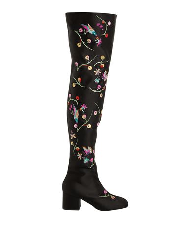 Marni Woman Knee Boots Black Size 11 Textile Fibers